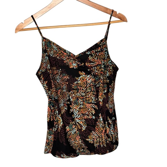The Limited x 2000s Colorful Changing Leaves Faux Wrap Sleeveless Top - Picture 2 of 9